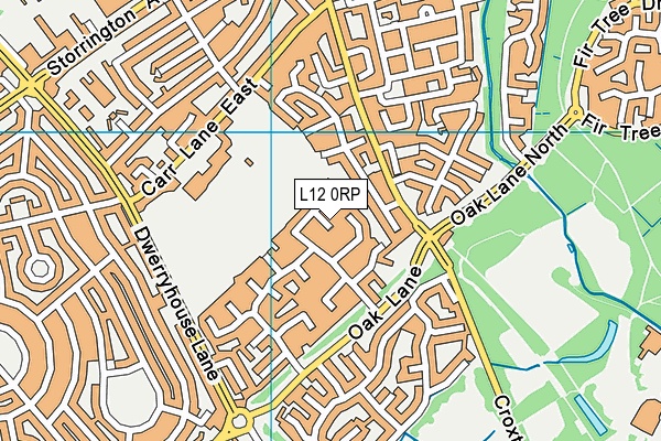 L12 0RP map - OS VectorMap District (Ordnance Survey)