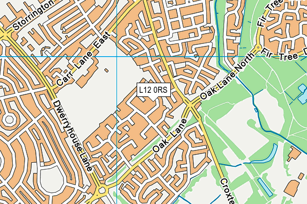 L12 0RS map - OS VectorMap District (Ordnance Survey)