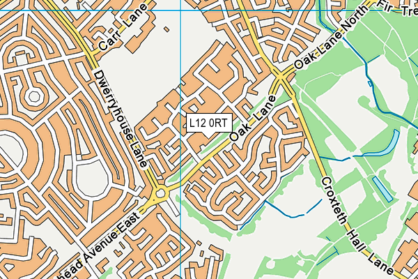 L12 0RT map - OS VectorMap District (Ordnance Survey)