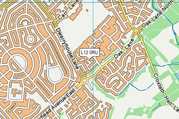 L12 0RU map - OS VectorMap District (Ordnance Survey)