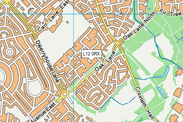 L12 0RX map - OS VectorMap District (Ordnance Survey)