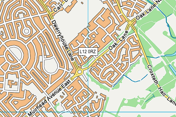 L12 0RZ map - OS VectorMap District (Ordnance Survey)