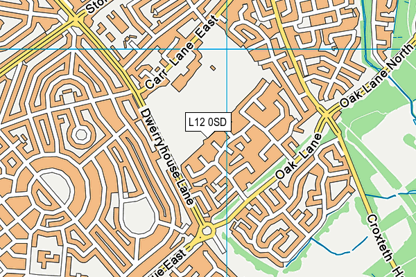 L12 0SD map - OS VectorMap District (Ordnance Survey)