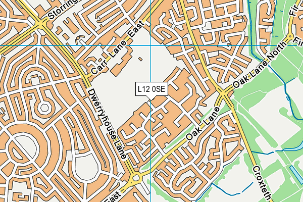 L12 0SE map - OS VectorMap District (Ordnance Survey)