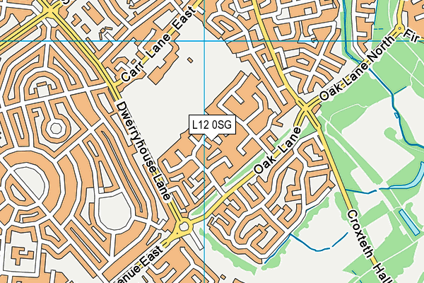 L12 0SG map - OS VectorMap District (Ordnance Survey)