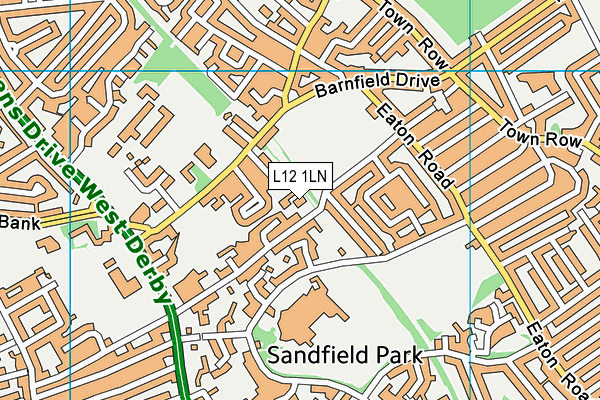 L12 1LN map - OS VectorMap District (Ordnance Survey)