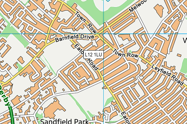 L12 1LU map - OS VectorMap District (Ordnance Survey)