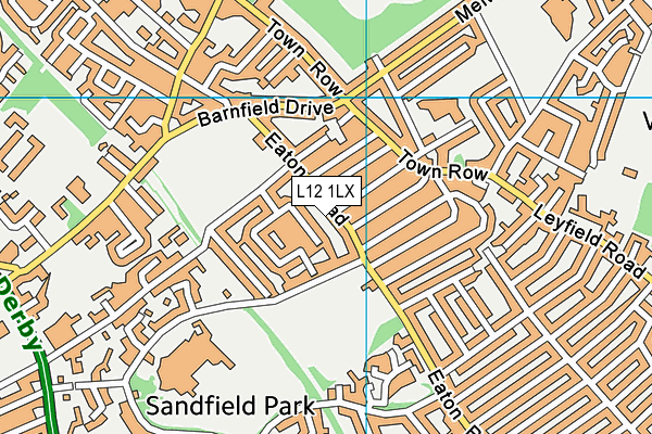 L12 1LX map - OS VectorMap District (Ordnance Survey)