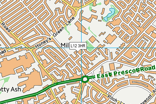 L12 3HR map - OS VectorMap District (Ordnance Survey)