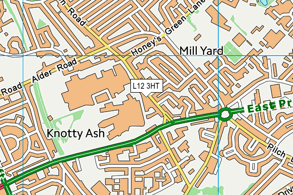 L12 3HT map - OS VectorMap District (Ordnance Survey)