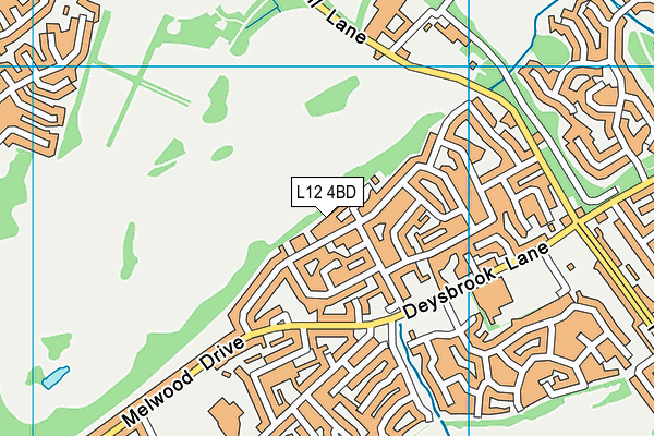 L12 4BD map - OS VectorMap District (Ordnance Survey)