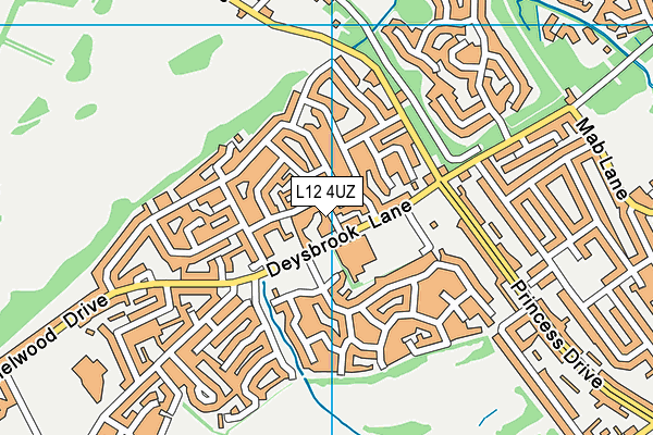 L12 4UZ map - OS VectorMap District (Ordnance Survey)