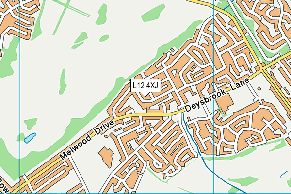 L12 4XJ map - OS VectorMap District (Ordnance Survey)