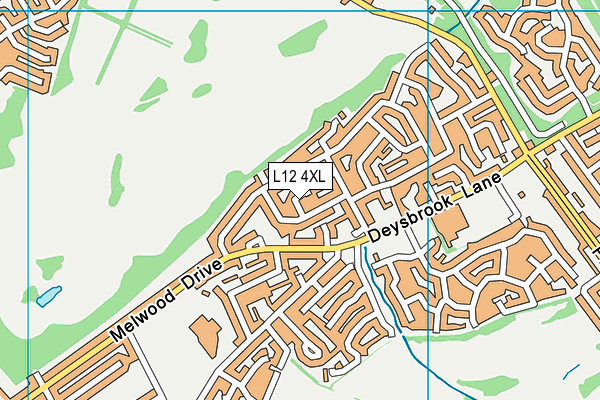 L12 4XL map - OS VectorMap District (Ordnance Survey)