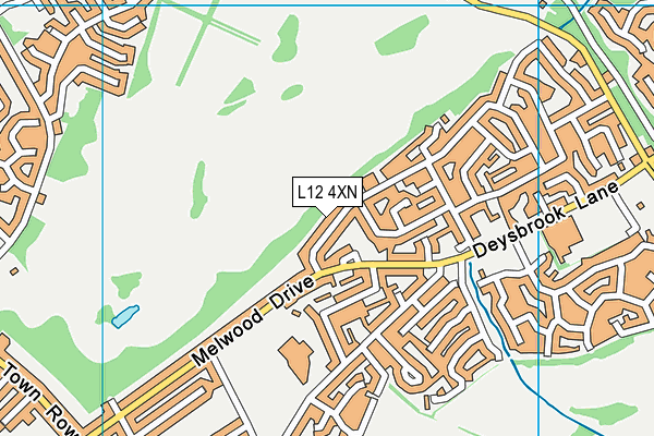 L12 4XN map - OS VectorMap District (Ordnance Survey)