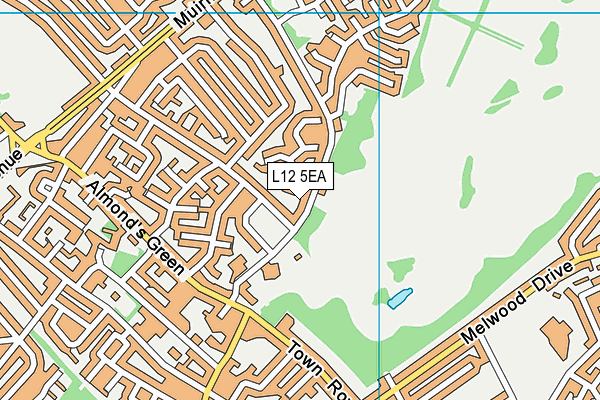 L12 5EA map - OS VectorMap District (Ordnance Survey)