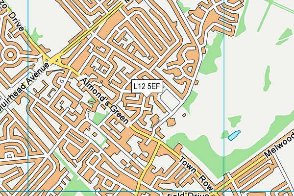 L12 5EF map - OS VectorMap District (Ordnance Survey)