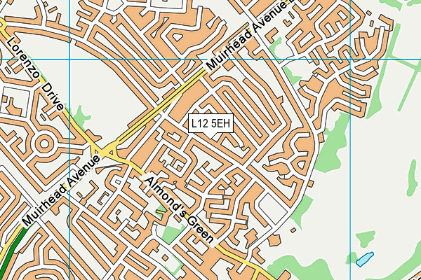 L12 5EH map - OS VectorMap District (Ordnance Survey)