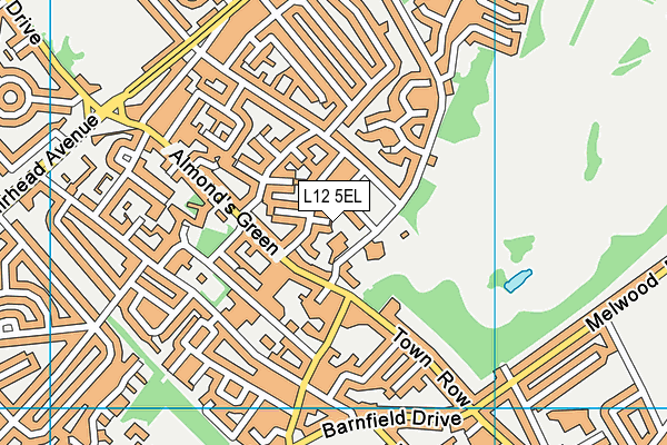 L12 5EL map - OS VectorMap District (Ordnance Survey)
