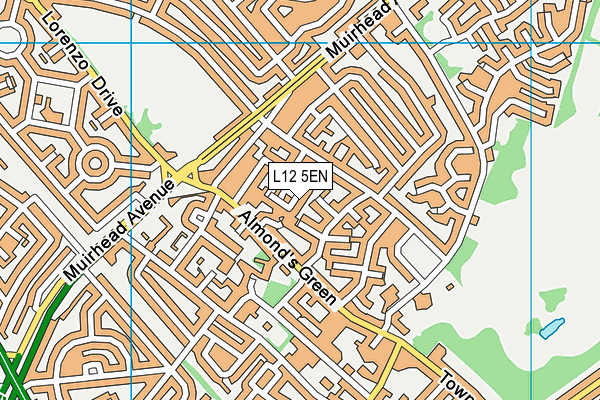 L12 5EN map - OS VectorMap District (Ordnance Survey)