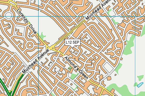 L12 5EP map - OS VectorMap District (Ordnance Survey)