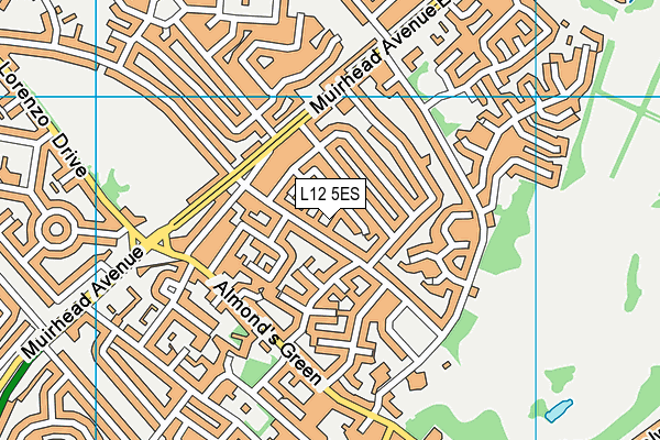 L12 5ES map - OS VectorMap District (Ordnance Survey)