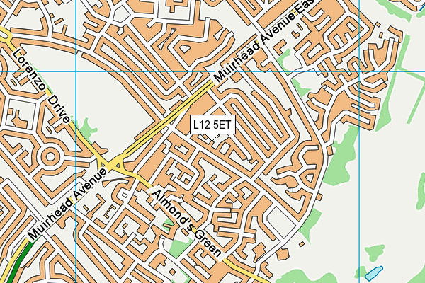 L12 5ET map - OS VectorMap District (Ordnance Survey)