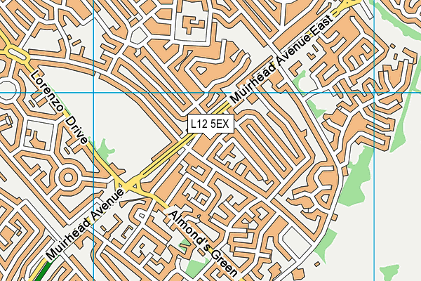 L12 5EX map - OS VectorMap District (Ordnance Survey)