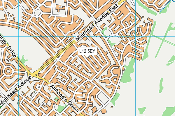 L12 5EY map - OS VectorMap District (Ordnance Survey)