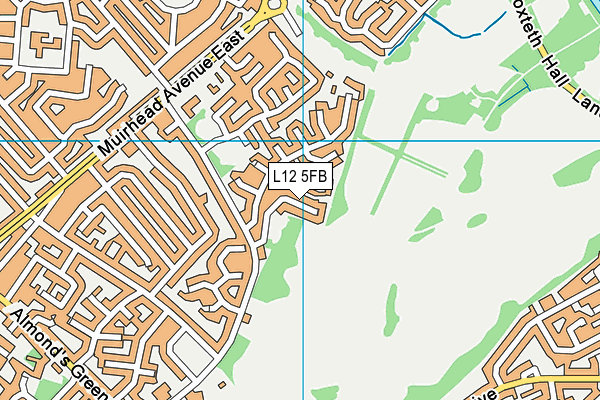 L12 5FB map - OS VectorMap District (Ordnance Survey)