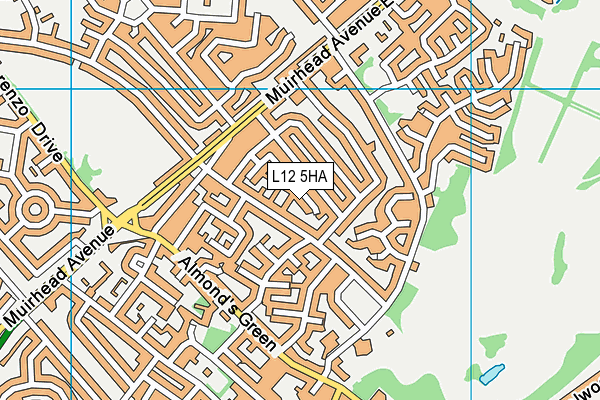 L12 5HA map - OS VectorMap District (Ordnance Survey)