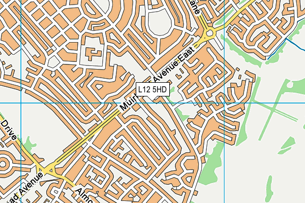 L12 5HD map - OS VectorMap District (Ordnance Survey)
