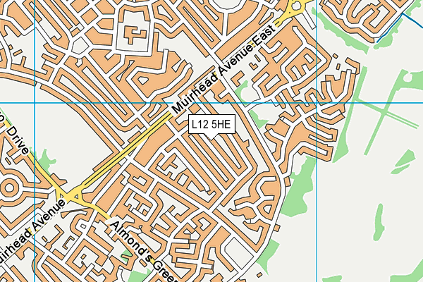 L12 5HE map - OS VectorMap District (Ordnance Survey)