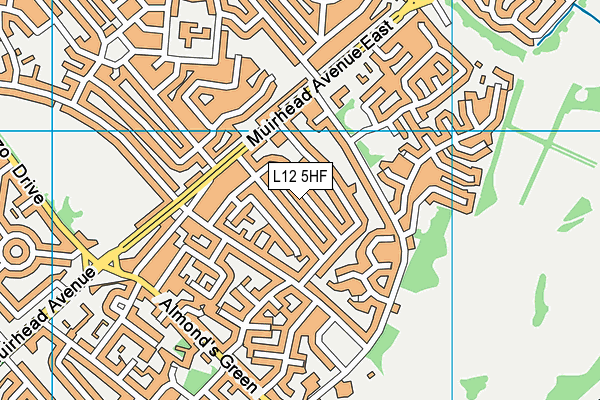 L12 5HF map - OS VectorMap District (Ordnance Survey)