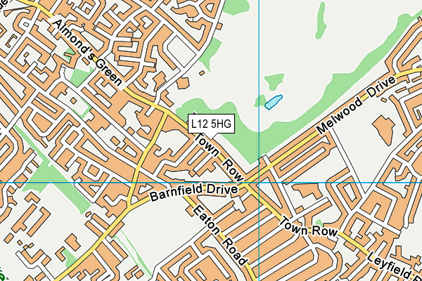 L12 5HG map - OS VectorMap District (Ordnance Survey)