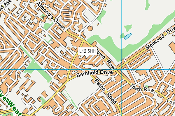 L12 5HH map - OS VectorMap District (Ordnance Survey)