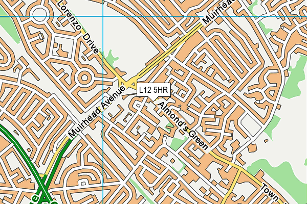 L12 5HR map - OS VectorMap District (Ordnance Survey)