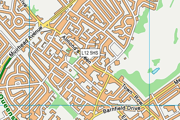 L12 5HS map - OS VectorMap District (Ordnance Survey)