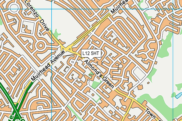 L12 5HT map - OS VectorMap District (Ordnance Survey)