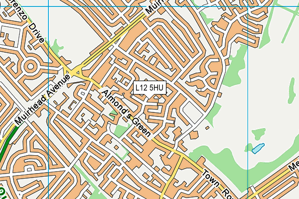 L12 5HU map - OS VectorMap District (Ordnance Survey)