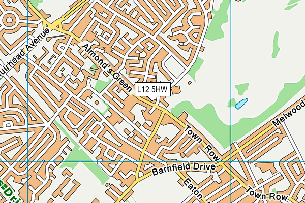 L12 5HW map - OS VectorMap District (Ordnance Survey)