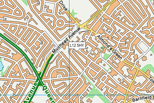 L12 5HY map - OS VectorMap District (Ordnance Survey)