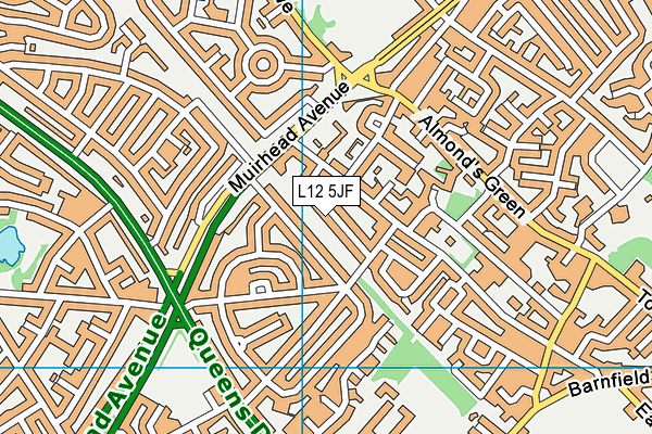 L12 5JF map - OS VectorMap District (Ordnance Survey)