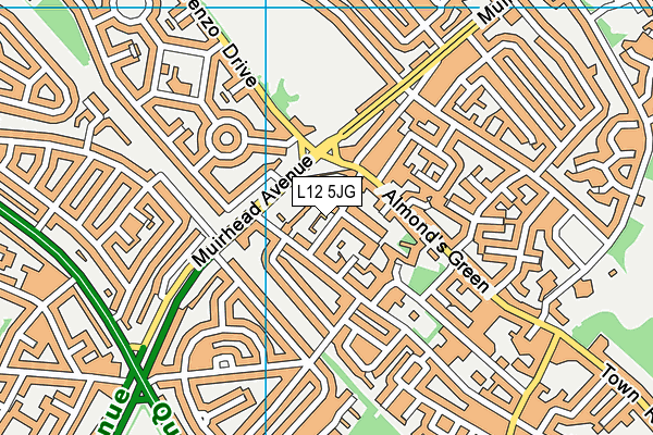 L12 5JG map - OS VectorMap District (Ordnance Survey)