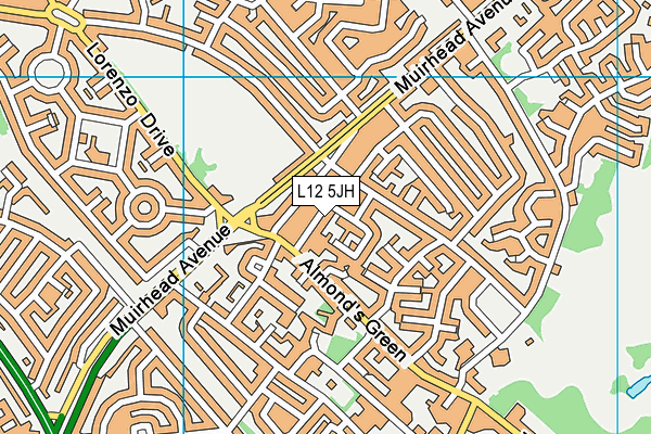 L12 5JH map - OS VectorMap District (Ordnance Survey)