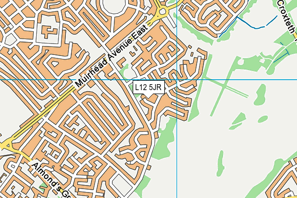 L12 5JR map - OS VectorMap District (Ordnance Survey)