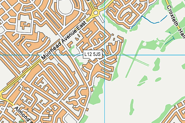 L12 5JS map - OS VectorMap District (Ordnance Survey)