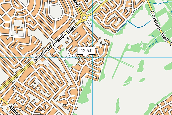 L12 5JT map - OS VectorMap District (Ordnance Survey)