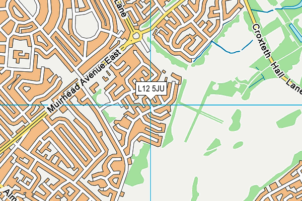 L12 5JU map - OS VectorMap District (Ordnance Survey)