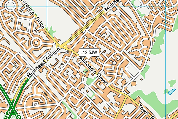 L12 5JW map - OS VectorMap District (Ordnance Survey)